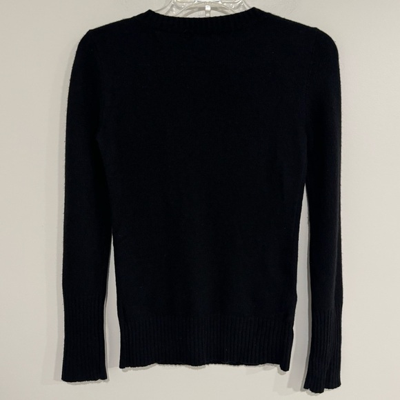J. Crew | Button Sweater Wool Cashmere Black Size XXS - Picture 3 of 6